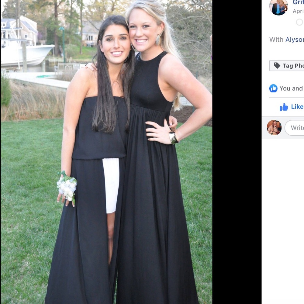 Anya maxi dress black